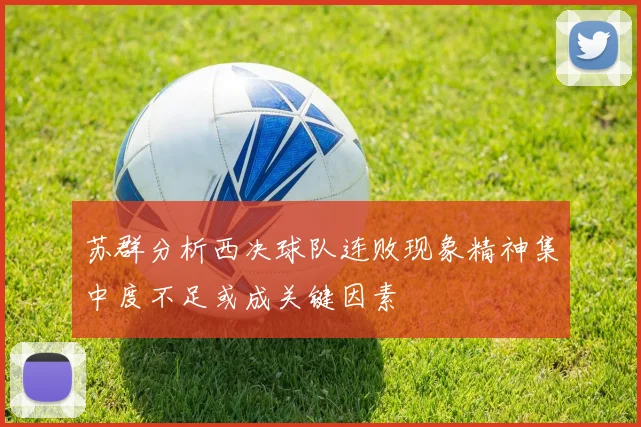苏群分析西决球队连败现象精神集中度不足或成关键因素